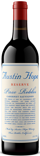 Austin Hope Reserve Cabernet Sauvignon 2021