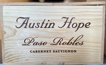 Austin Hope Cabernet Sauvignon 2023 Signed Wood Box